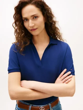 Polo in piqué elasticizzato dalla vestibilità comoda