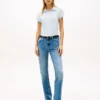 Polo slim fit con logo foglia d’alloro