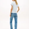 Polo slim fit con logo foglia d’alloro