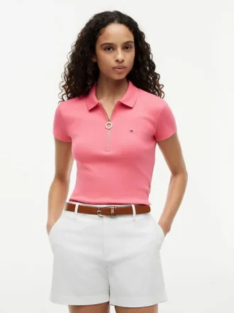 Polo slim fit con zip Polo slim fit con zip