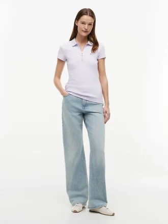 Polo slim fit con zip Polo slim fit con zip