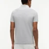 Polo slim fit in piqué elasticizzato a righe larghe Polo slim fit in piqué elasticizzato a righe larghe