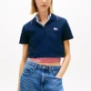 Polo Tommy Jeans dal taglio boxy e corto