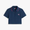 Polo Tommy Jeans dal taglio boxy e corto