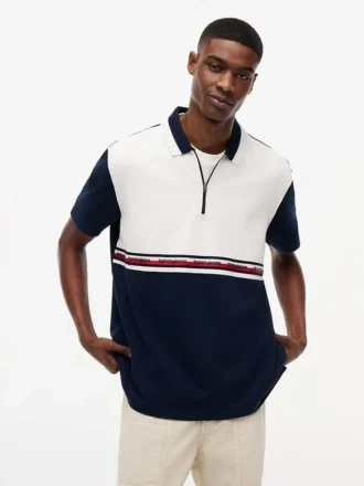 Polo Tommy Jeans Relaxed con zip a un quarto Polo Tommy Jeans Relaxed con zip a un quarto