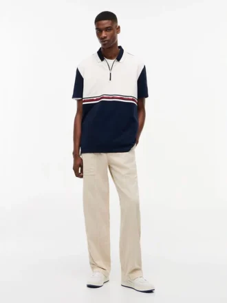 Polo Tommy Jeans Relaxed con zip a un quarto Polo Tommy Jeans Relaxed con zip a un quarto