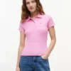 Polo Tommy Jeans Slim Fit in maglia a costine