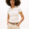 Polo Tommy Jeans Slim Fit in maglia a costine Polo Tommy Jeans Slim Fit in maglia a costine