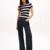 Polo Tommy Jeans Slim Fit in maglia a costine