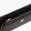 Portafoglio con monogramma e chiusura a zip Portafoglio con monogramma e chiusura a zip