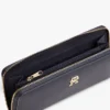 Portafoglio con monogramma e chiusura a zip Portafoglio con monogramma e chiusura a zip