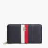 Portafoglio con zip a righe