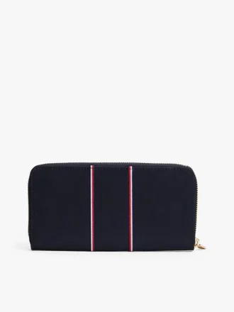 Portafoglio con zip a righe
