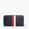 Portafoglio con zip a righe