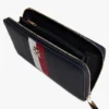 Portafoglio con zip a righe