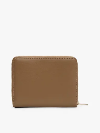 Portafoglio con zip e logo monogramma