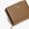 Portafoglio con zip e logo monogramma