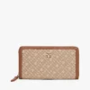 Portafoglio con zip in jacquard Monogram Portafoglio con zip in jacquard Monogram