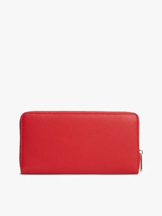 Portafoglio grande con zip e logo monogramma