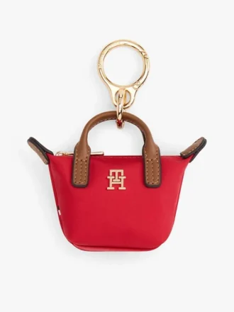 Portamonete con monogramma e ciondolo per borsa