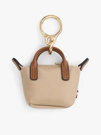 Portamonete con monogramma e ciondolo per borsa