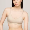 Reggiseno a triangolo in maglia con logo, sfoderato Reggiseno a triangolo in maglia con logo, sfoderato