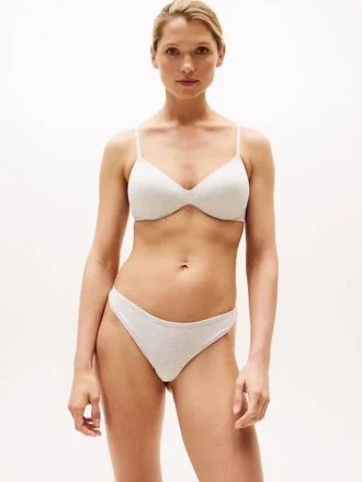 Reggiseno push-up senza ferretti con logo ripetuto