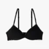Reggiseno push-up senza ferretti con logo ripetuto Reggiseno push-up senza ferretti con logo ripetuto