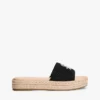 Sandali espadrillas con monogramma in caratteri calligrafici Sandali espadrillas con monogramma in caratteri calligrafici