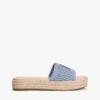 Sandali espadrillas con monogramma in script Sandali espadrillas con monogramma in script