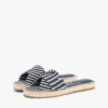 Sandali espadrillas in tela a righe Sandali espadrillas in tela a righe