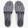 Sandali espadrillas in tela a righe Sandali espadrillas in tela a righe