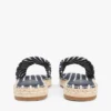 Sandali espadrillas in tela a righe Sandali espadrillas in tela a righe