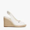Sandalo espadrilla con zeppa e cinturino posteriore Sandalo espadrilla con zeppa e cinturino posteriore