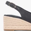Sandalo espadrilla con zeppa e cinturino posteriore Sandalo espadrilla con zeppa e cinturino posteriore