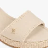 Sandalo espadrilla con zeppa intrecciata Sandalo espadrilla con zeppa intrecciata