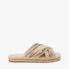 Sandalo espadrilla in rafia Sandalo espadrilla in rafia
