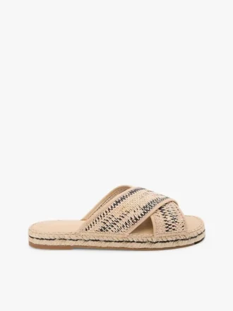 Sandalo espadrilla in rafia