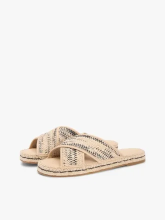 Sandalo espadrilla in rafia