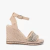 Sandalo espadrille con zeppa in rafia Sandalo espadrille con zeppa in rafia