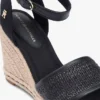 Sandalo espadrille con zeppa in rafia Sandalo espadrille con zeppa in rafia