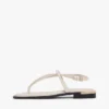 Sandalo in pelle con dettagli metallici Sandalo in pelle con dettagli metallici