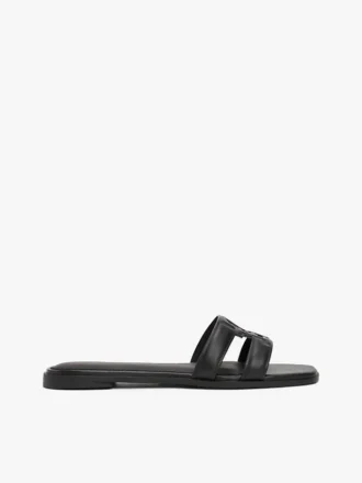 Sandalo in pelle con TH Monogram