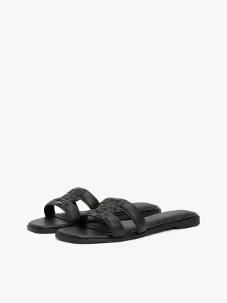 Sandalo in pelle con TH Monogram