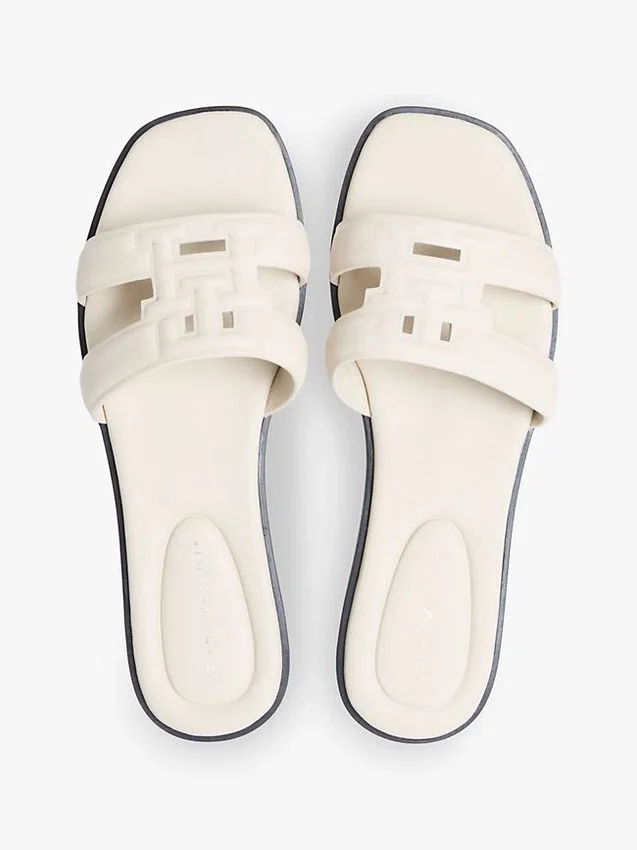 Sandalo in pelle con TH Monogram Sandalo in pelle con TH Monogram