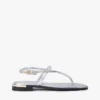 Sandalo in pelle metallizzata Sandalo in pelle metallizzata