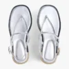 Sandalo in pelle metallizzata Sandalo in pelle metallizzata