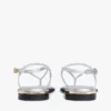 Sandalo in pelle metallizzata Sandalo in pelle metallizzata