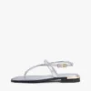Sandalo in pelle metallizzata Sandalo in pelle metallizzata
