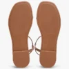 Sandalo piatto in pelle Sandalo piatto in pelle
